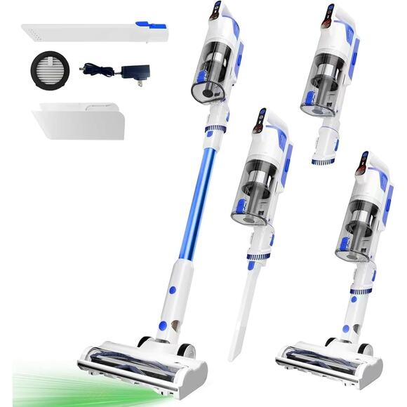 Cordless Vacuum Cleaner 45KPA 88000RPM Strong Suction Stick Vac with LED Display - Picture 1 of 9
